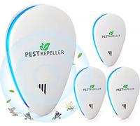 Ultrasonidos para ratones, repelente ultrasónico antimosquitos ultrasónico interno dispositivo anti ratones, insectos, mosquitos, cucarachas, ratas, hormigas, arañas, 4 paquetes