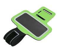 Ultrasport Funda brazalete para el teléfono móvil / brazalete de neopreno con compartimento para el móvil y cierre de velcro robusto para una sujeción segura. Funda de deporte para el móvil para mujeres y hombres, disponible el 5 colores y 3 tamaños de móviles, 5 pulgadas, Verde