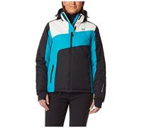Ultrasport Kitzbuehel Chaqueta de esquí, Mujer, Negro/Turquesa/Blanco, L