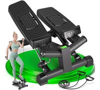 Ultrasport Mini Stepper Fitness en Casa Stair Stepper para Cardio en Casa con Monitor LCD, Bandas de Resistencia y Pedales Antideslizantes