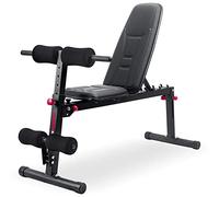 Ultrasport Tr-5 Pro Compact, Banco De Musculacion Plegable, Pesa Profesional Y Banco Multifuncion Para El Hogar, Uso Como Curl De Biceps Y Mas, Banco De Ejercicios Con Acolchado, Mate Negro