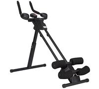 Ultrasport Ultra 150 Power AB Trainer Aparato de Abdominales, Gimnasia con Apoyo para Rodillas, máquina Plegable con Consola, Ajustable en 4 Posiciones, Unisex, Negro