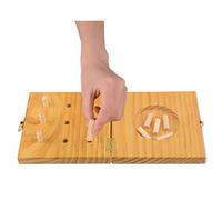 Ultrassist Tablero de madera de 9 agujeros para terapia ocupacional, kit de prueba de clavija de nueve agujeros para mejorar la destreza de los dedos, motor fino