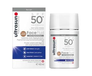 Ultrasun Facial Fluid Tinted Anti Pigmentation SPF50+, tintado antienvejecimiento y antipigmentación