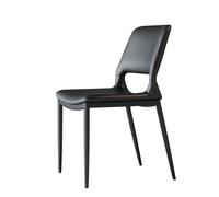 ULTRAWAVE Silla Silla de Comedor con Cubierta Suave Silla de Oficina con Patas de Metal Silla de Lectura de Ocio for el hogar Color: Blanco y Negro Silla De Oficina(A)