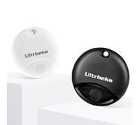 Ultrbeka 【Certificado Apple MFi 】 Air Tag 2 Unidades de rastreadores compatibles con aplicación ¿Dónde está? App (Solo iOS), buscador de Llaves para Llaves, Equipaje, Maletas, Mascotas - Resistente