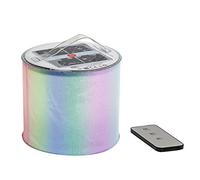 ultron Save-E Lantern RGB, linterna LED plegable con energía solar, en colores RGB, hasta 6 horas de tiempo de iluminación, jardín, exterior, decoración, camping, 10,9 x 12,7 x 2,54 cm, transparente