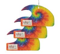 ulu Lagoon Ambientador colgante para coche, aroma a cera de surf de coco de playa tropical, mini onda, ambientador de coche de larga duración, para armario y más, fabricado en Estados Unidos, paquete