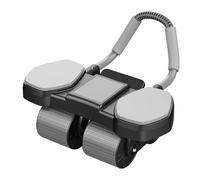 ULUCAN Rodillo Abdominal Profesional con reposabrazos, Rueda Abdominal de 4 Ruedas con Estabilidad para Abdominales definidos, Alivio del Dolor de Espalda, Entrenamiento del Core,BlackA