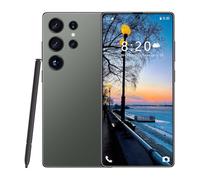 ULUCAN Smartphone de Aventura para S24 Ultra con lápiz Integrado, teléfonos móviles Android 5G versión Global, 16 GB RAM, 1 TB ROM, Pantalla Completa Original de 7,3 Pulgadas, Bluetooth,Green-1TB