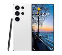 ULUCAN Smartphone de Aventura para S24 Ultra con lápiz Integrado, teléfonos móviles Android 5G versión Global, 16 GB RAM, 1 TB ROM, Pantalla Completa Original de 7,3 Pulgadas, Bluetooth,White-1TB