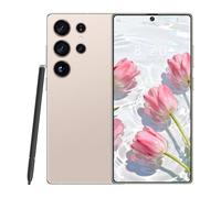 ULUCAN Smartphone económico S24 Ultra con lápiz óptico Integrado, 16 GB de RAM, 1 TB de ROM, Android 14.0 versión Global, Pantalla HD de 7,3 Pulgadas, procesador Snapdragon 8 Gen 3,Desert Gold-1TB