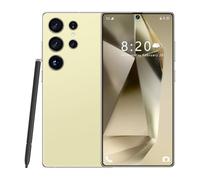 ULUCAN Smartphone S24 Ultra con lápiz óptico Integrado, teléfono móvil Android 5G Dual SIM, móvil Libre Desbloqueado, versión Global, Pantalla Completa de 7,3 Pulgadas, batería 8000 mAh,Gold-1TB