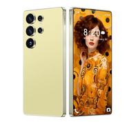 ULUCAN Smartphone S25 Ultra para Aventuras al Aire Libre, portátil, Impermeable, de 7.3", para Adolescentes, Adultos y Personas Mayores desbloqueo por Huella Dactilar Facial GPS, 8000mAh,Gold-1TB