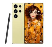 ULUCAN Smartphone S25 Ultra Premium 5G: 16 GB, 1 TB, Pantalla HD de 7,3" y 1440p, cámaras duales de 108 MP y 72 MP, Snapdragon 8Gen 3, Carga rápida de 8000 mAh, Android 14 Desbloqueado,Gold-1TB