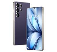 ULUCAN Smartphone S26 Ultra económico, versión Global, Desbloqueado, Pantalla HD de 7,3 Pulgadas, Android 14.0, 16 GB de RAM, 1 TB de ROM, Red 5G, Doble SIM, para Juegos y TV,Purple-1TB