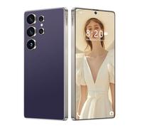 ULUCAN Smartphone ultraeconómico S25 con Pantalla HD de 7,3 Pulgadas, versión Global 5G, Compatible con Varios Idiomas, Resistente al Agua, Carga rápida y Doble SIM,Purple-1TB