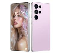 ULUCAN Smartphone Ultrafino para S24 Ultra con lápiz óptico Integrado, Celular de Aventura, 16 GB de RAM, 1 TB de ROM, Pantalla HD de 7,3 Pulgadas, batería de 8000 mAh,Pink-1TB