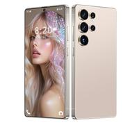 ULUCAN Smartphone Ultrafino para S24 Ultra con lápiz óptico Integrado, Celular de Aventura, 16 GB de RAM, 1 TB de ROM, Pantalla HD de 7,3 Pulgadas, batería de 8000 mAh,Desert Gold-1TB