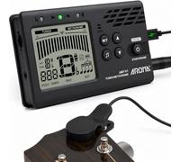 Ulumac Aroma - Metrónomo digital recargable 2 en 1 con contador de voces, pantalla grande, ideal para guitarra, piano, violín, bajo, ukelelele, trompeta, flauta, clarinete, fácil de usar para