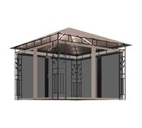 ULUYYUC Carpa de jardín de 3 x 3 m, protección solar, estructura de metal | Estructura de metal resistente para jardín y terraza, proporciona una agradable sombra bajo la luz solar al aire libre.