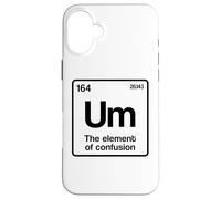 Um Element of Confusion Tabla periódica Nerd Carcasa para iPhone 16 Plus