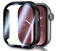 UM UNIQUEME Funda para Apple Watch Series 10 46 mm, Protector para iWatch 46 mm HD Protección Completa Carcasa, 2 Piezas -Negro