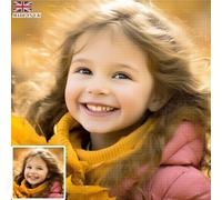 UM UPMALL Diamond Painting Personalizado, Foto/Texto Pintura de Diamantes Personalizada DIY 5D Diamond Painting Kit Completo Decoración De La Pared Del Hogar, Diamante Cuadrado/Redondo, 60x60cm