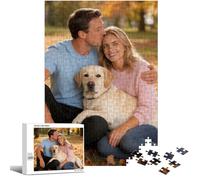 UM UPMALL Puzzle Personalizado con Foto - Rompecabezas de Madera Personalizable con tu Propia Imagen, Diferentes Tamaños Disponibles (35 a 1000 Piezas), Regalo para Familia, Cumpleaños, Regalo