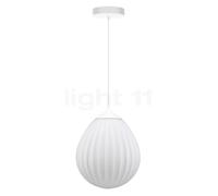 Umage Around the World, lámpara de suspensión, florón redonda - florón blanco/cable blanco/cubierta blanco - ø27,2 cm