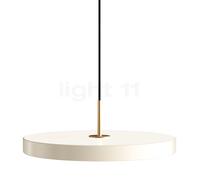 Umage Asteria, lámpara de suspensión LED, blanco - Cover latón - Ra 96