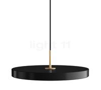 Umage Asteria, lámpara de suspensión LED, negro - Cover latón - Ra 96