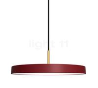 Umage Asteria, lámpara de suspensión LED, rojo/cover latón - Ra 83