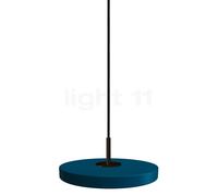 Umage Asteria Micro, lámpara de suspensión LED, azul petróleo/cubierta negro