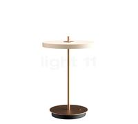 Umage Asteria Move, lámpara recargable LED, cabezal blanco/pie latón