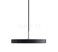 Umage Asteria Plus Mini, lámpara de suspensión LED, antracita/cover acero