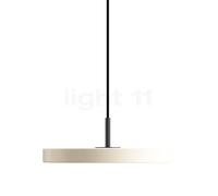 Umage Asteria Plus Mini, lámpara de suspensión LED, blanco perla/cubierta negro