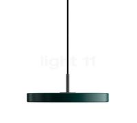 Umage Asteria Plus Mini, lámpara de suspensión LED, verde oscuro/cubierta negro