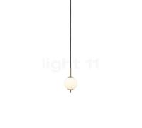 Umage Audrey, lámpara de suspensión LED 1 foco, latón/vidrio opalino