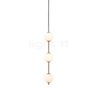 Umage Audrey, lámpara de suspensión LED, latón/opalino vidrio - 3 focos