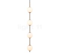 Umage Audrey, lámpara de suspensión LED, latón/opalino vidrio - 4 focos