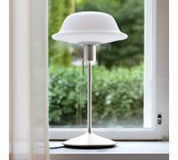 UMAGE Butler lámpara de mesa pantalla de cristal, base de acero