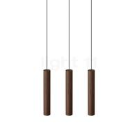 Umage Chimes Lámpara de suspensión LED 3 focos, roble oscuro