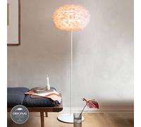 UMAGE Eos medium lámpara pie rosa armazón blanco