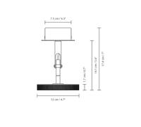 UMAGE foco LED Asteria Spot, Ø 12 cm, latonado EC:EPREL:1869781