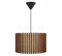 Umage Komorebi, lámpara de suspensión, pantalla roble oscuro/cable negro - 45 cm - circular
