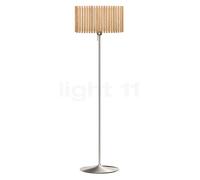 Umage Komorebi Santé, lámpara de pie, pantalla roble natural/pie acero - 50 cm - rectangular