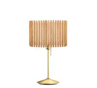 Umage Komorebi Santé, lámpara de sobremesa, pantalla roble natural/pie latón - 42 cm - anguloso