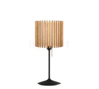 Umage Komorebi Santé, lámpara de sobremesa, pantalla roble natural/pie negro - 30 cm - circular