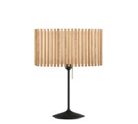Umage Komorebi Santé, lámpara de sobremesa, pantalla roble natural/pie negro - 50 cm - rectangular